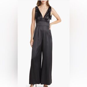 Eliza J wide leg black jumpsuit